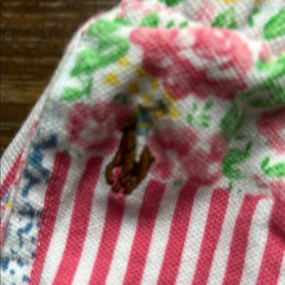 Polo by Ralph Lauren Red and Pink Patchwork Shorts - Picture 3 of 4